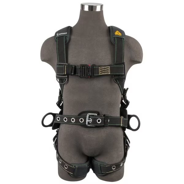 Arc Flash Construction Harness: DE 3D, DE QC Chest, TB Legs, 2X, Safewaze, Mfr#: 020-1263